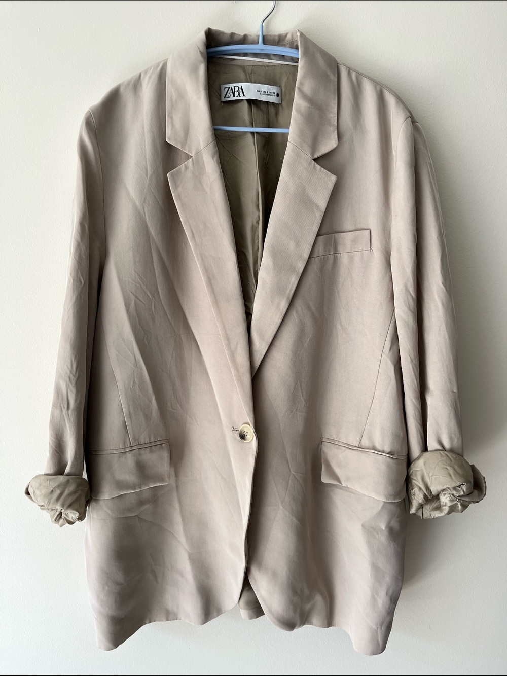Zara Oversized Beige Blazer